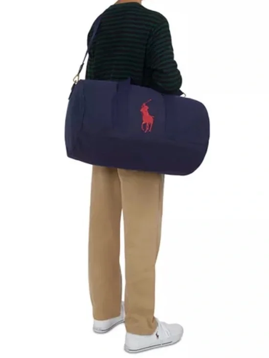 Polo Ralph Lauren Unisex Polo Player Duffle Bag In Navy - Big Kid, Adult = Small