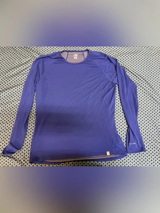 The North Face FlashDry Men’s Blue Long Sleeve Performance Shirt