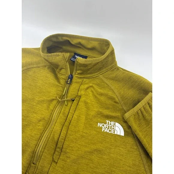 The North Face Mens Quarter Zip Fleece Pullover Mustard NF0A5G9W Medium