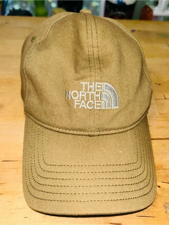 The North Face Norm Hat Cap A FLEX  Khaki Brown White Embroidered Logo S/P - M/M