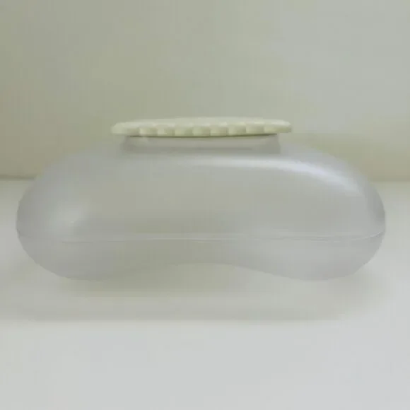 A di ALESSI Mary Biscuit Box, Translucent Body, White Lid