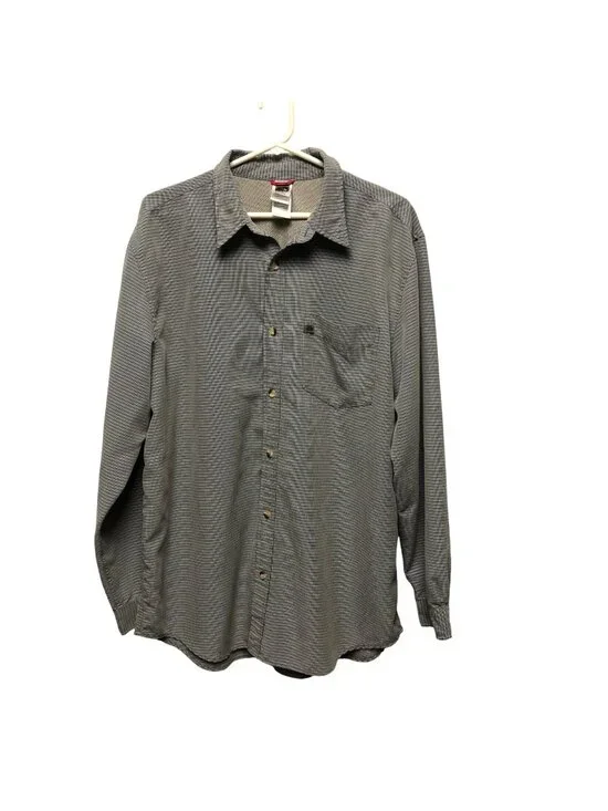 The North Face Shirt Mens Size XL Blue White Button Down Long Sleeve Casual