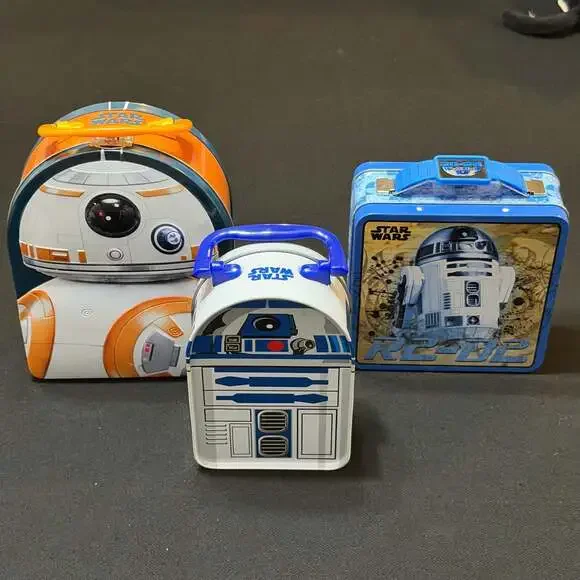 Star Wars R2-D2 Tin Box Company Square Metal Lunch Box