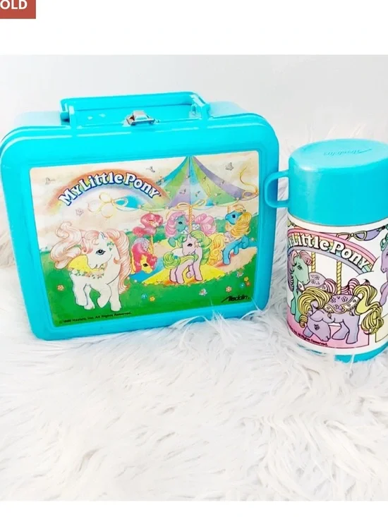 Vintage 1980s My Little Pony Lunchbox & Flask
