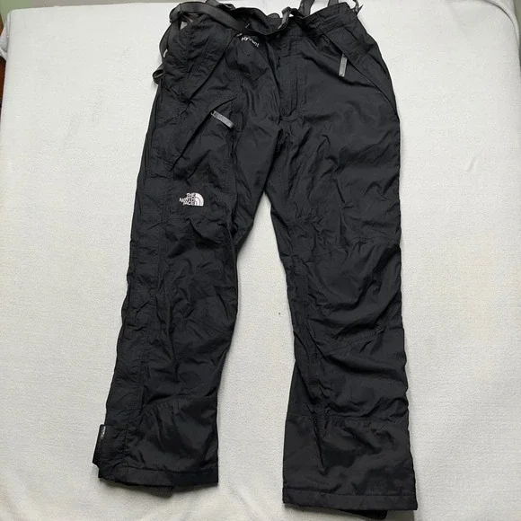 The North Face HyVent Ski Snow Pants Mens XL Black Waterproof Snowboard Bib Styl