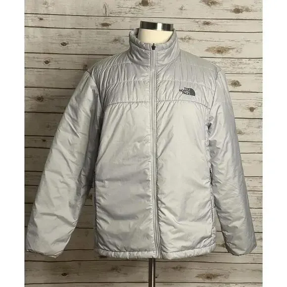 The North Face gorpcore light grey insulated puffer jacket Size XL