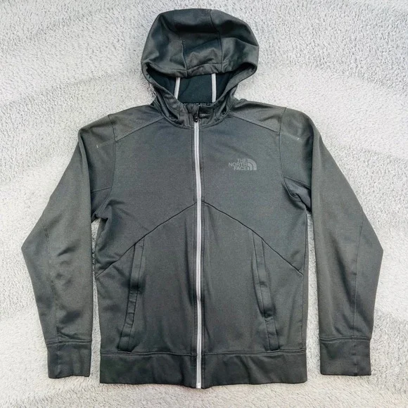 The North Face Men's Canyonlands Full‎ Zip Hoodie Small Black Grey Fleece F15