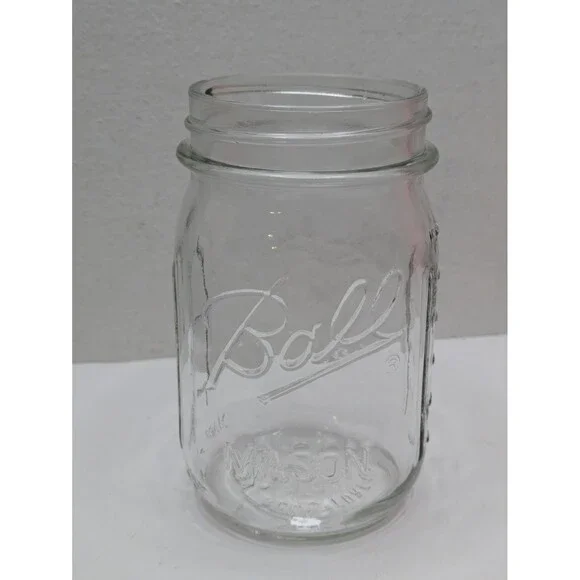 Ball Mason Canning Jar MORNING GLORY Flower Pint Special Edition 1970s Vintage