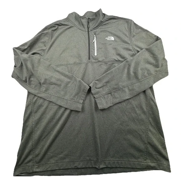 North Face Men's Green Pullover Size XXL 1/4‎ Zip A3RT3