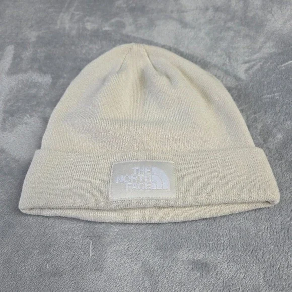 The North‎ Face Beanie Hat Ivory Knit- OS