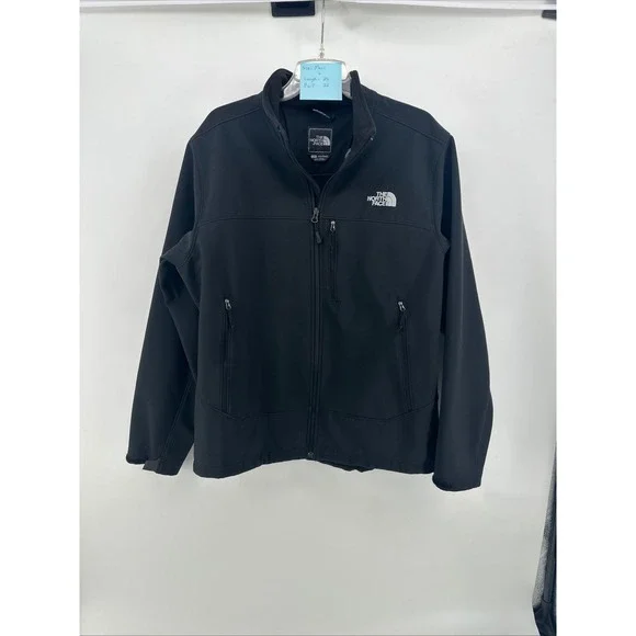 The North Face Mens Apex Bionic Softshell‎ Jacket Full Zip Large L Cuff damage