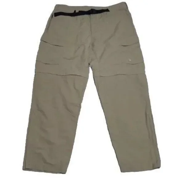 North Face Mens XL Paramount‎ Trail Convertible Pants Hiking Tan Khaki !