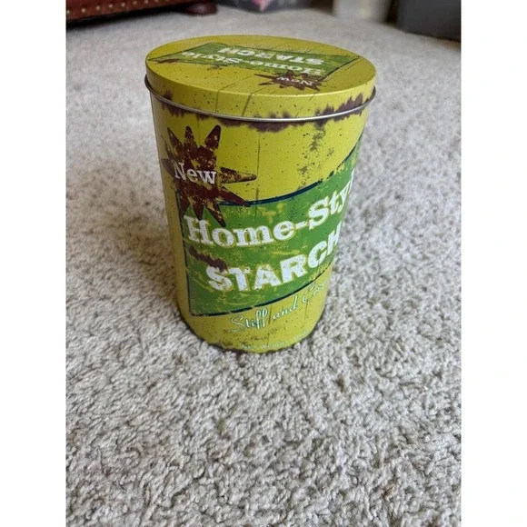 Ohio Wholesale Home-Style Starch Vintage Style Decorative Metal Storage Tin Can