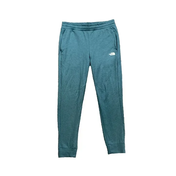 The North Face Joggers Mens M Medium Teal Blue Reaxion Fleece Drawstring Pants