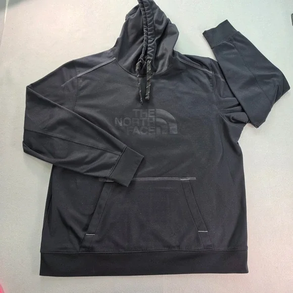 The North Face Mountain Athletics Mens Black Fleece Pullover Hoodie Training L