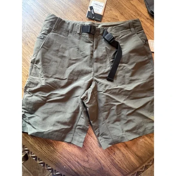 The North‎ Face Mens Shorts Paramount Trail Convertible Taupe Green Nylon Sz 30