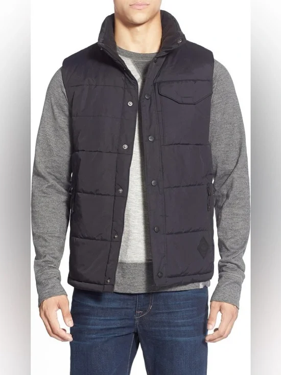 The North Face Mens Patrick’s Point Puffer Vest Black Lg Outdoors Camp Hike READ