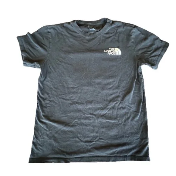 The North Face Logo Tee Black Large Mens Med Retro Logo design