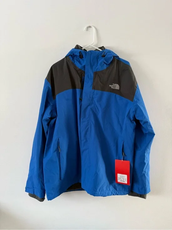 The North Face Anden Triclimate Hooded Blue Waterproof Coat Jacket Size Large