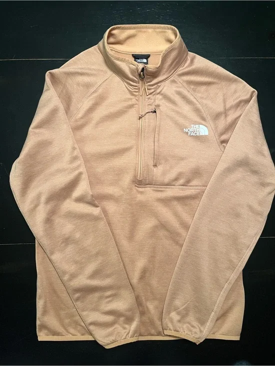The North Face Gorpcore Athleisure Tan Fleece 1/4 Zip - Men’s Small