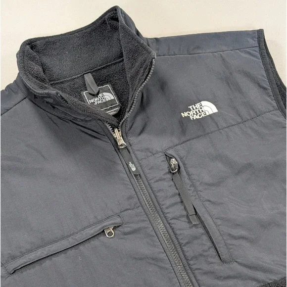The North Face Denali Vest Men's XL Black Polartec Fleece A195 Vintage 2007