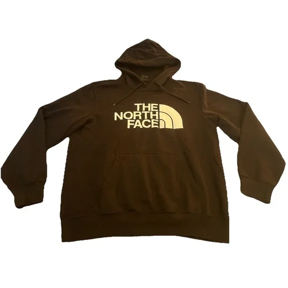 The North Face Black Hoodie Men's L Logo Pullover Hooded Sweatshirt