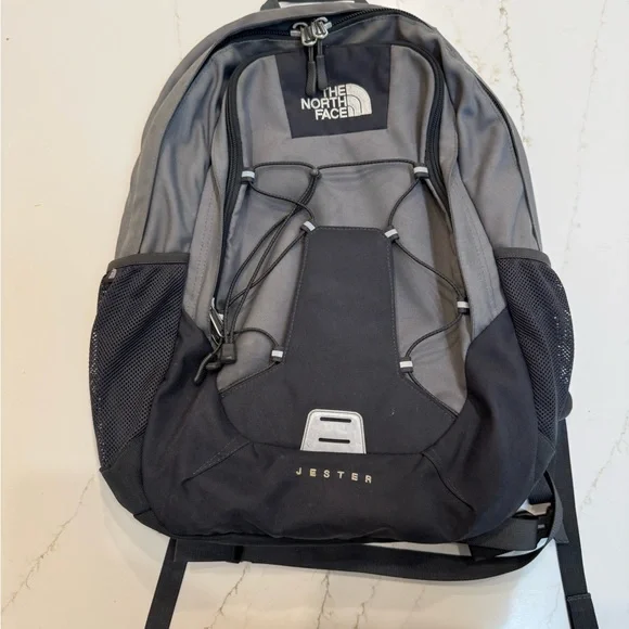 The North Face Jester Backpack in Black and Gray