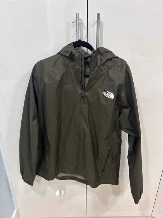 The North Face Olive Hooded Kids Rain Shell