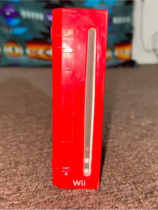 Nintendo Red Wii Console - Slim Front-Loading
