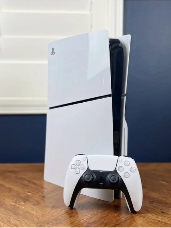 Sony PlayStation 5 Console in White and Black with DualSense Controller