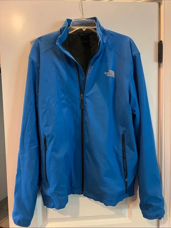 The North Face Men's Royal Blue Performance Softshell Fleece Lined Jacket