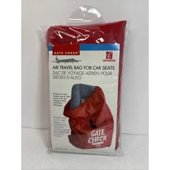 JL Childress Gate Check Bag‎ for Car Seats  Car Seat Protector Cover Red