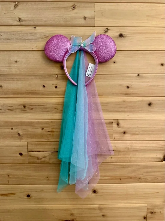 Disney Parks Butterfly Tulle Glitter Mickey Ears Disney World Disneyland Fairy