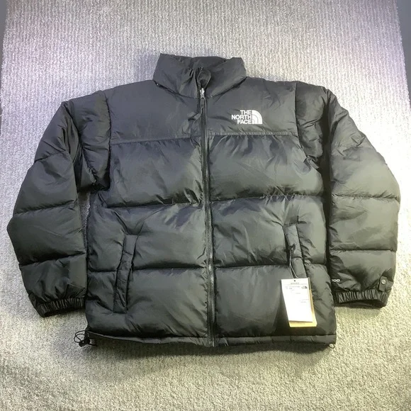 The North Face 1996 Retro Nuptse Jacket Mens Black 700 Down Puffer Size M NWT