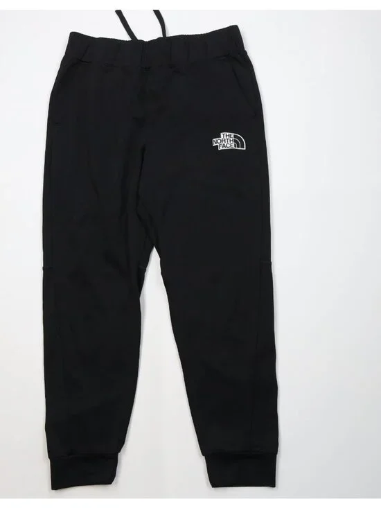 Vintage Y2K The North Face Mens Medium Spell Out Cuffed Sweatpants Joggers Black