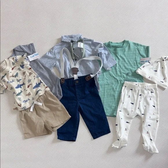 Lot of New Carter's Kids Boys Outfits