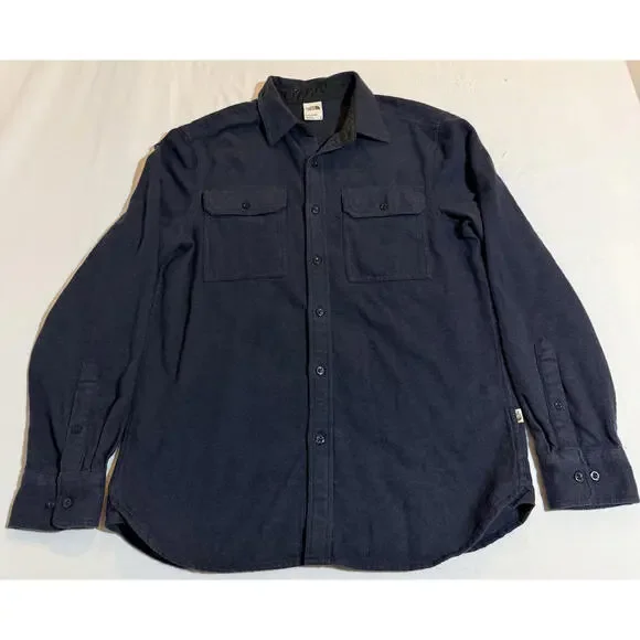 The North Face Mens 100% Cotton Button Down Flannel‎ Shirt Size Medium
