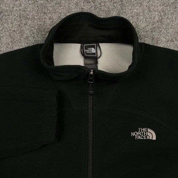 The North Face WindWall Fleece Jacket Mens L Black Full Zip Gorpcore VTG Y2K