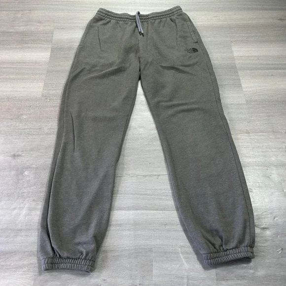 The North Face Sweatpants Mens‎ Small Gray Fleece Joggers Elastic Waist Pockets
