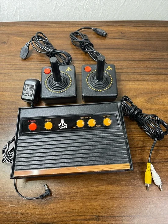 Atari Flashback classic game console with two controllers