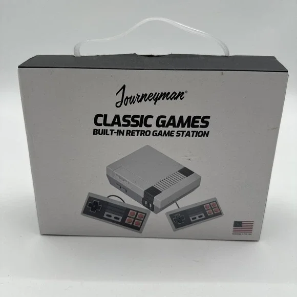 Journeyman Classic Games Built-In Retro Game Station U19 Open Box 2 Controllers