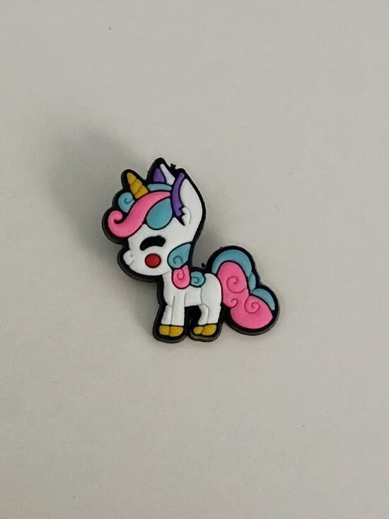 10 for $10 Jibbitz Croc Charms - Unicorn with Multicolored Hair 2