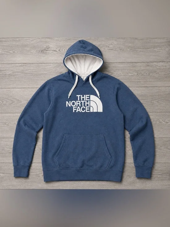 The North Face Half Dome Hoodie Men’s Large Blue Logo Pullover Sweatshirt