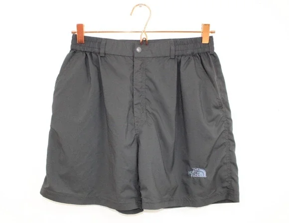 Vintage The North Face Men’s Summit Series Shorts Black Size XL Snap Zip TNF-538