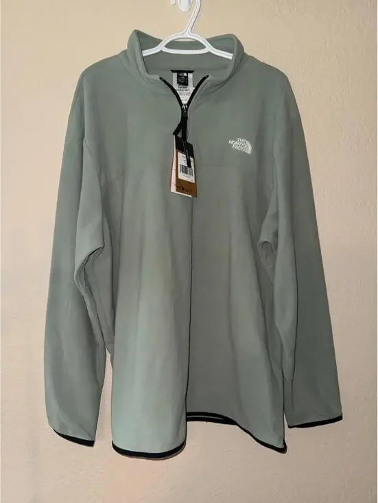 The North Face Glacier 1/4 Zip Fleece XXL Slate Moss‎ Green Pullover NWT