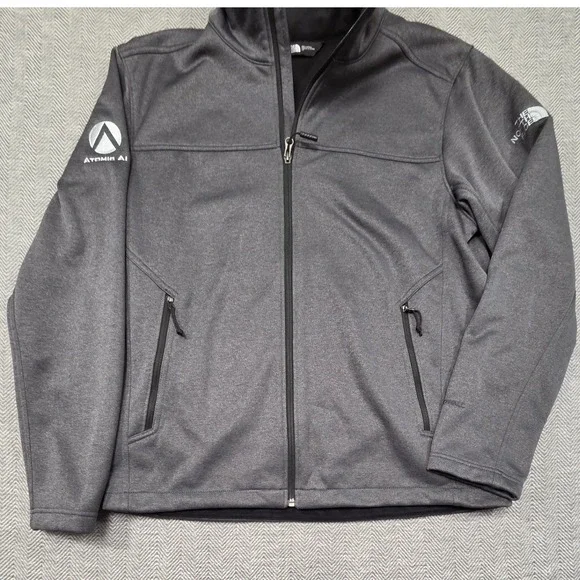 The North Face WindWall Softshell Jacket Mens Large Grey Atomic AI‎ Full Zip L