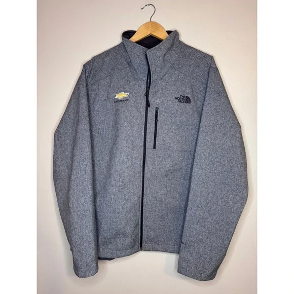 The North Face Chevrolet Soft Shell‎ Jacket Mens XL Gray