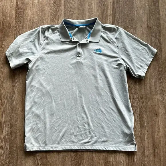 The North Face Men's Horizon Short Sleeve Polo‎ Light Grey Size XL