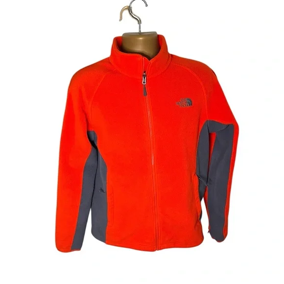 The North Face Men’s Khumbu 2 Fleece Jacket Orange Gray S