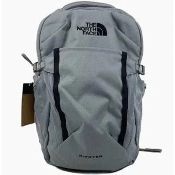 The North Face‎ Pivoter Everyday Laptop Backpack Mid Grey Dark Heather/TNF Black